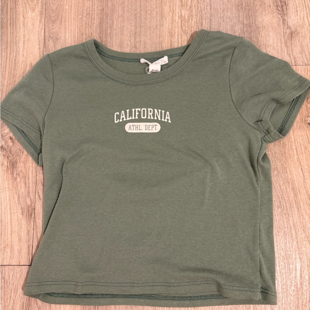 Full Tilt Green Crop Top